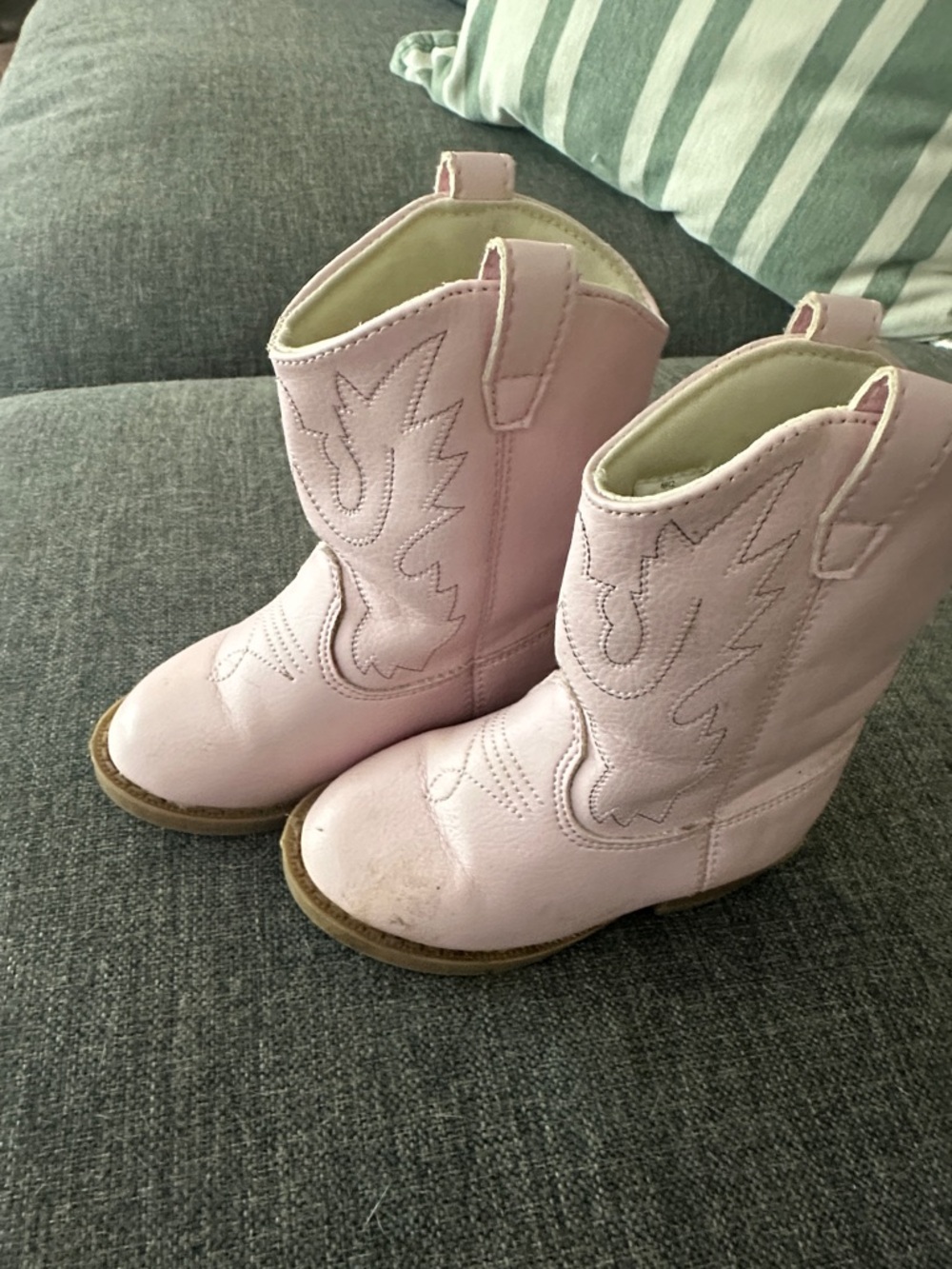 Kids Pink Western Cowboy Boots